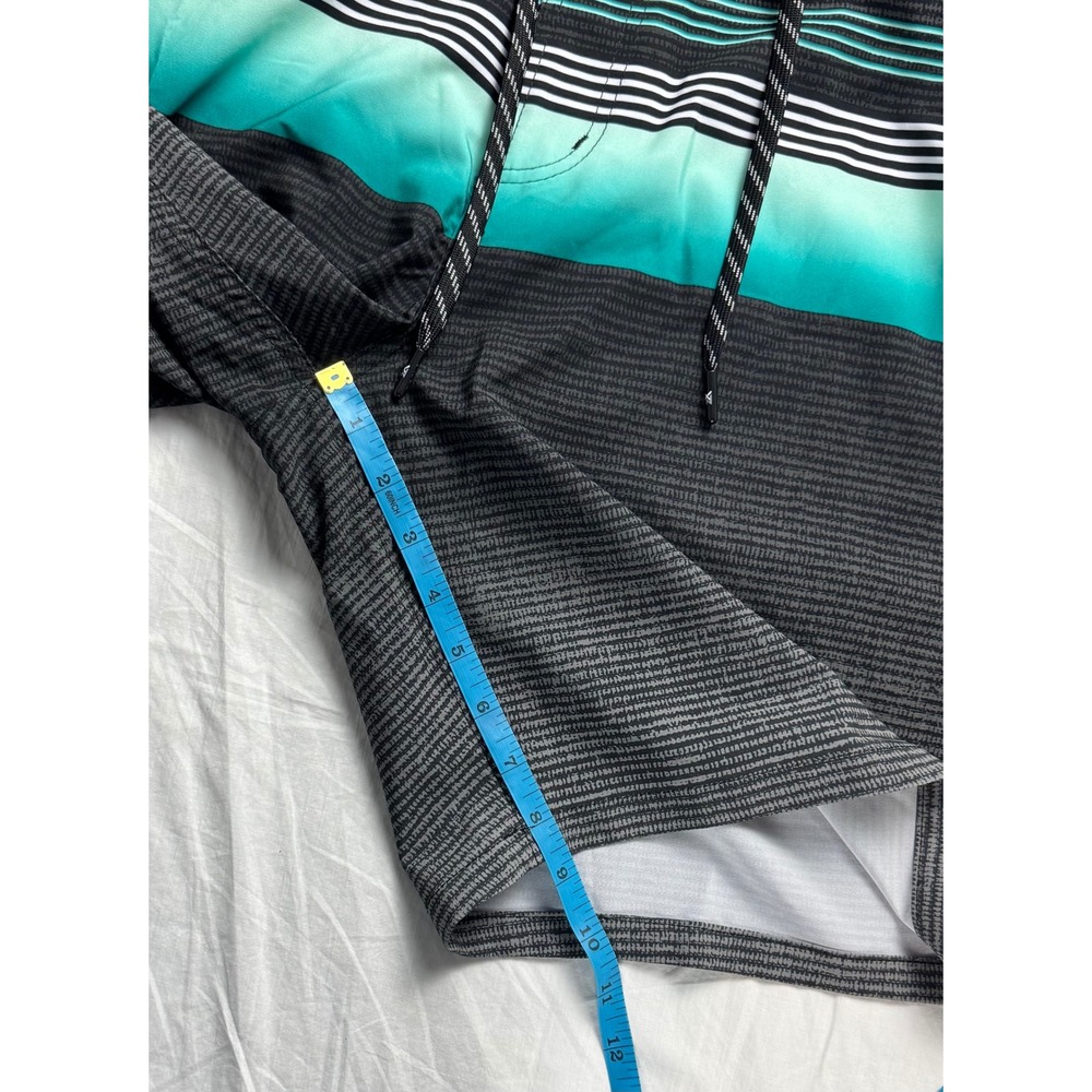 ZEROXPOSUR Mens Swim Trunks Board Shorts XL Grey Icing Recycled Liner Zip Pocket - Picture 9 of 13